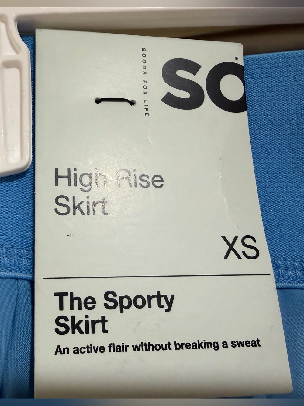 SO Baby Blue Pleated Athletic Skort XS NWT High Rise Sporty - Picture 4 of 6
